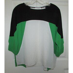 CALVIN KLEIN Colour Blocked Top - XS